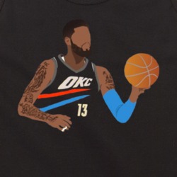 Okc 13 Basketball Player Cut Out Tanktop
