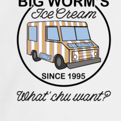 Big Worms Ice Cream Since 1995 What Chu Want Friday Movie Fan Crewneck
