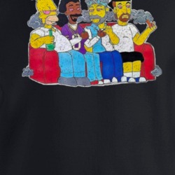 Famous Stoners Funny Cartoon Couch Crewneck Sweatshirt T Shirt
