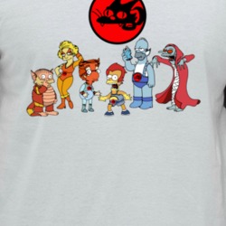 Simpsons Thundercats Cartoon Mashup Favorite Tv Shows Fan Raglan T Shi