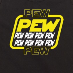Pew Pew Pew Star Wars Themed Funny Shooting Sounds Movie Fan Tanktop