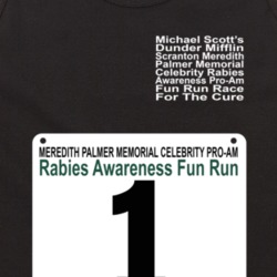 Rabies Awareness Fun Run Funny The Office Tv Show Fan Tanktop