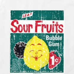 Leaf Sour Fruits Bubble Gum Popular 1960s Candy Vintage Look Tanktop