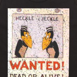Heckle And Jeckle Wanted Dead Or Alive Vintage Tv Poster Tanktop