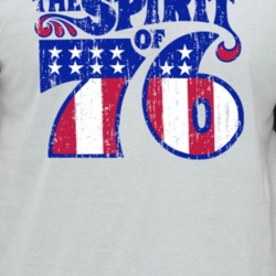 The Spirit Of 76 Vintange Look Centennial Celebration Raglan T Shirt