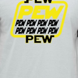 Pew Pew Pew Star Wars Themed Funny Shooting Sounds Movie Fan Raglan T 