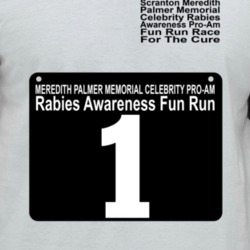 Rabies Awareness Fun Run Funny The Office Tv Show Fan Raglan T Shirt