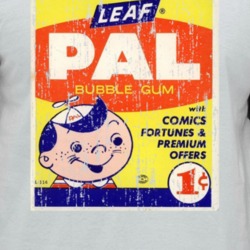 Leaf Pal Bubble Gum Popular 1960s Candy Vintage Look Raglan T Shirt