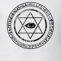 All Seeing Eye Hieroglyphics Medallion Vintage Look T Shirt