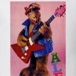 Alf Guitar Poster 80s Alien Tv Show Sitcom Fan T Shirt