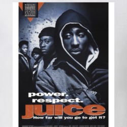 Juice Movie Poster 90s Action Gangster Movie Fan T Shirt