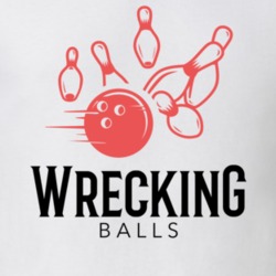 Wrecking Balls Funny Bowling Team Group Matching T Shirt