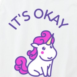 Its Okay To Be Different Cute Kawaii Unicorn Tanktop