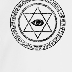 All Seeing Eye Hieroglyphics Medallion Vintage Look Crewneck Sweatshir