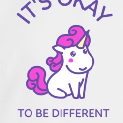 Its Okay To Be Different Cute Kawaii Unicorn Crewneck Sweatshirt T Shi