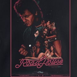 Road House Movie Poster 80s Action Gangster Movie Fan Crewneck Sweatsh