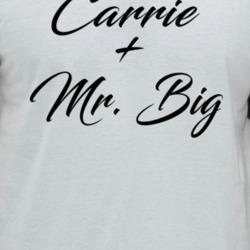 Carrie And Mr Big Sex And The City Couple Popular Tv Show Fan Raglan T