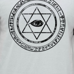All Seeing Eye Hieroglyphics Medallion Vintage Look Raglan T Shirt