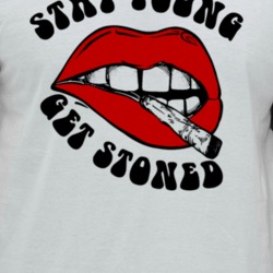 Stay Young Get Stoned Funny Marijuana Lovers Raglan T Shirt