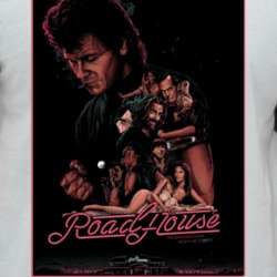 Road House Movie Poster 80s Action Gangster Movie Fan Raglan T Shirt