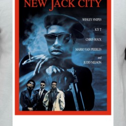 New Jack City Movie Poster 90s Action Gangster Movie Fan Raglan T Shir