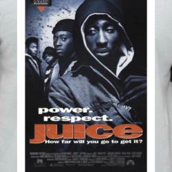 Juice Movie Poster 90s Action Gangster Movie Fan Raglan T Shirt