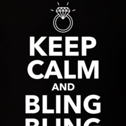 Keep Calm And Bling Bling Diamond Ring T Shirt