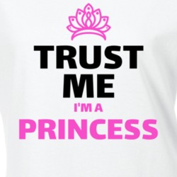 Trust Me I'm A Princess Birthday Girl Funny Job Occupation Ladies T Sh