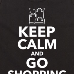 Keep Calm And Go Shopping Retail Therapy Tanktop