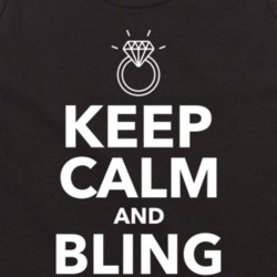 Keep Calm And Bling Bling Diamond Ring Tanktop