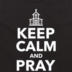 Keep Calm And Pray On Faith Church Tanktop