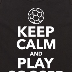 Keep Calm And Play Soccer Sports Fan Tanktop
