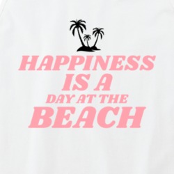 Happiness Is A Day At The Beach Quote Tanktop