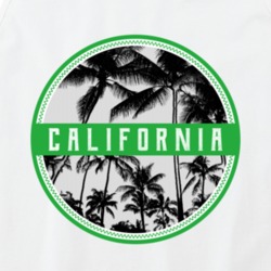 California South Westside Sunny Usa American City Crest Seal Tanktop