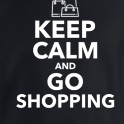 Keep Calm And Go Shopping Retail Therapy Crewneck Sweatshirt T Shirt