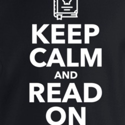 Keep Calm And Read On Book Worm Crewneck Sweatshirt T Shirt