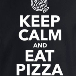Keep Calm And Eat Pizza Crewneck Sweatshirt T Shirt