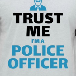 Trust Me I'm A Police Officer Funny Job Occupation Raglan T Shirt