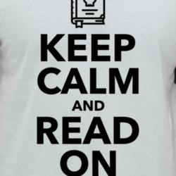 Keep Calm And Read On Book Worm Raglan T Shirt
