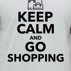 Keep Calm And Go Shopping Retail Therapy Raglan T Shirt