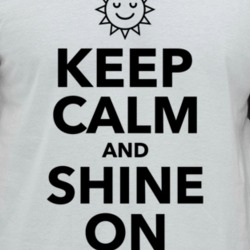 Keep Calm And Shine On Sunshine Summer Beach Raglan T Shirt