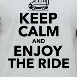Keep Calm And Enjoy The Ride Roadtrip Driving Raglan T Shirt
