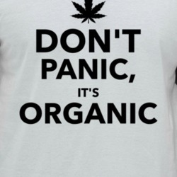 Keep Calm Don't Panic It's Organic Funny Weed Raglan T Shirt