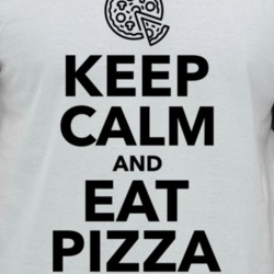 Keep Calm And Eat Pizza Raglan T Shirt