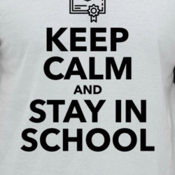 Keep Calm And Stay In School Raglan T Shirt