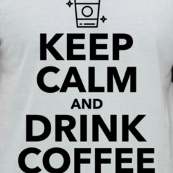 Keep Calm And Drink Coffee Raglan T Shirt
