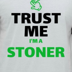 Trust Me I'm A Stoner Funny Pot Head Smoker Raglan T Shirt