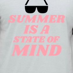 Summer Is A State Of Mind Quote Raglan T Shirt