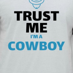 Trust Me I'm A Cowboy Funny Job Occupation Raglan T Shirt