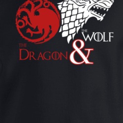 Game Of Thrones The Dragon And The Wolf Crewneck Sweatshirt T Shirt